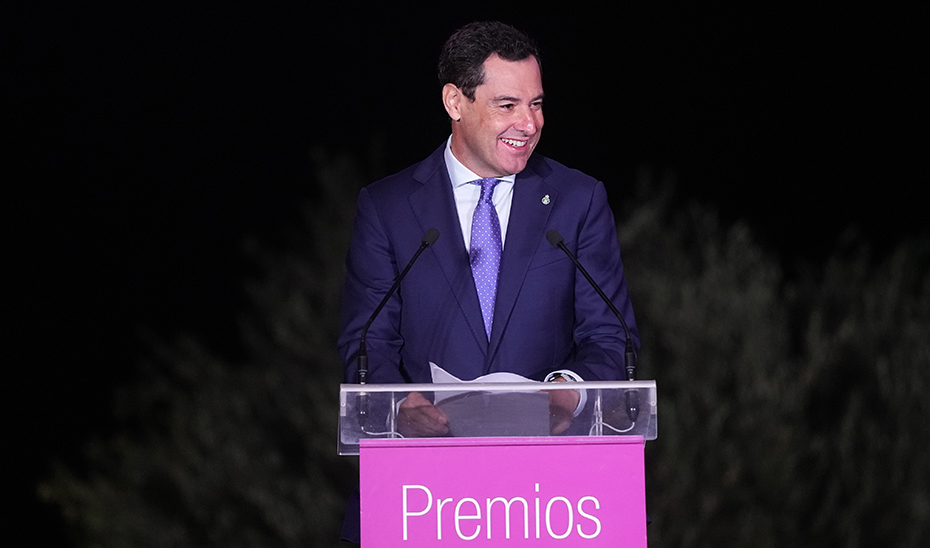 Intervención del presidente de la Junta, Juanma Moreno, en el acto de entrega de los XVIII Premios La Voz de Cádiz